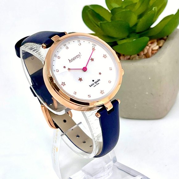 NWT KATE SPADE Holland Navy Hybrid Watch KST23202 main image 8